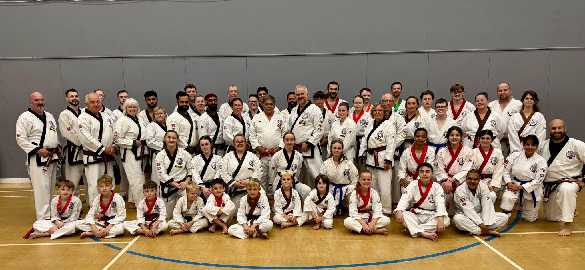 Close-up of a black belt