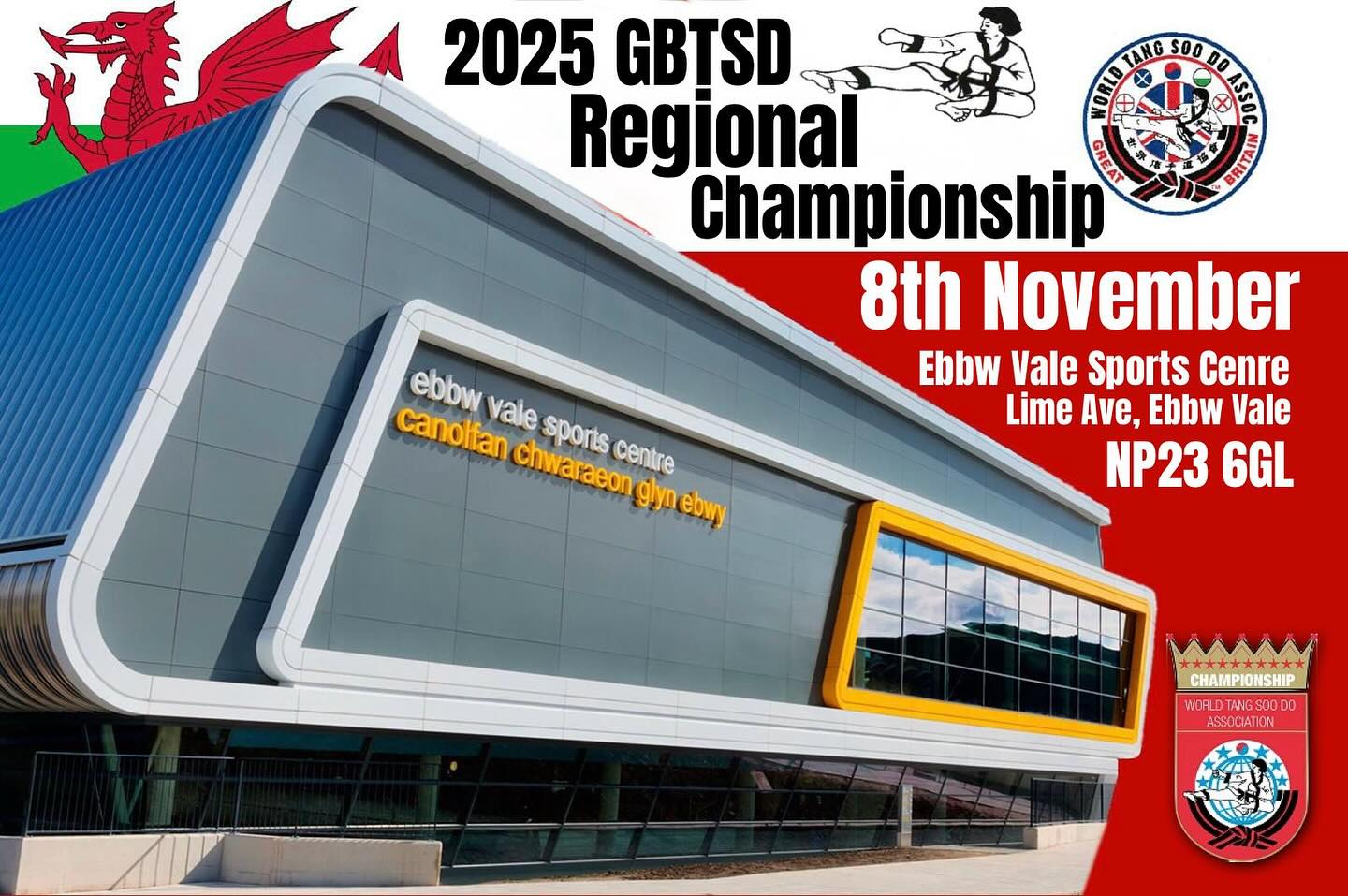 Regional Champs Sat 8 Nov Ebbw Vale Sports Centre, Wales